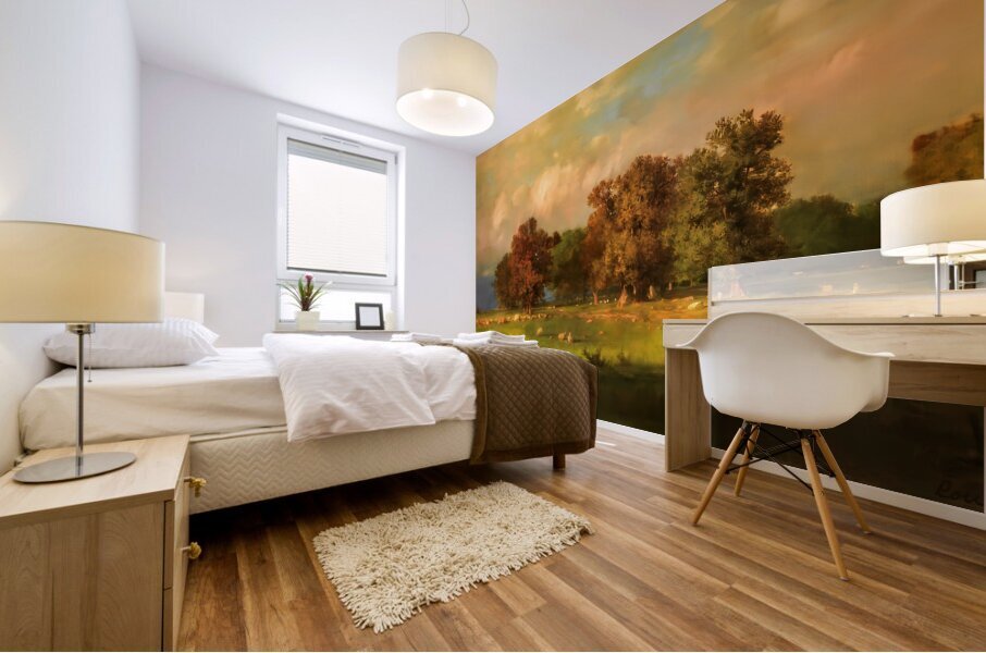 Durham Connecticut by George Inness Mural print