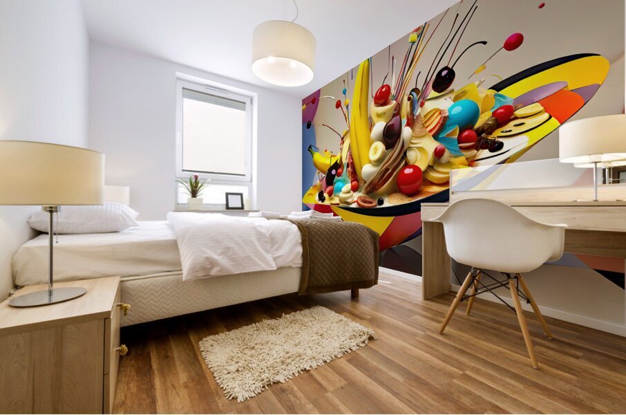 BANANA SPLIT BOAT Mural print