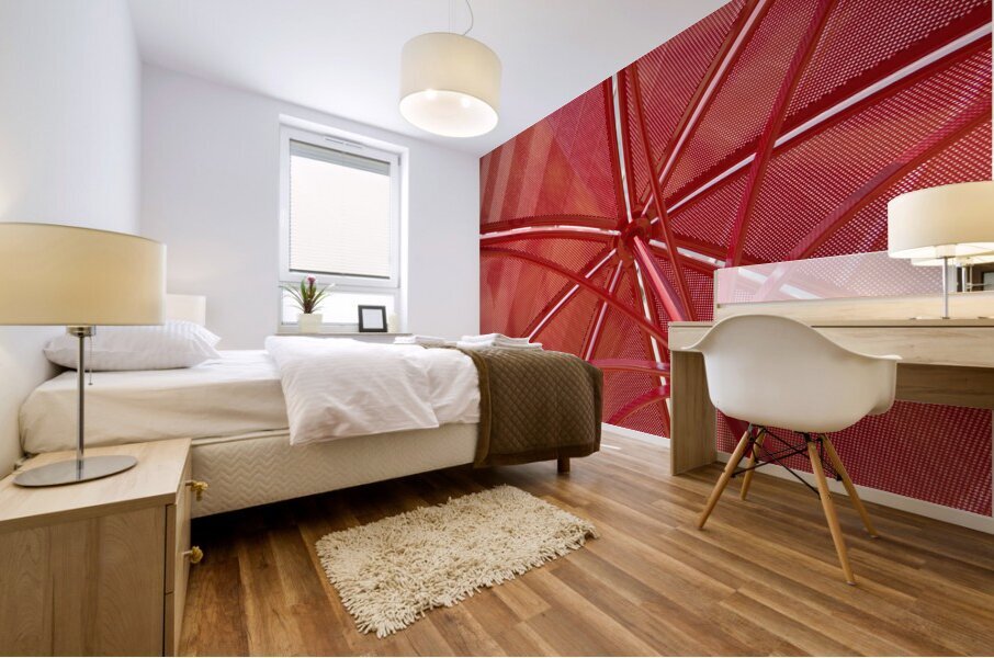 A Charlotte Shade of Red Mural print