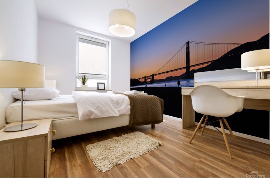 Crissy Field Sunset Mural print