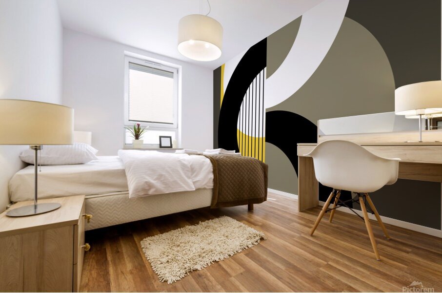 Geometric Abstract Mural print