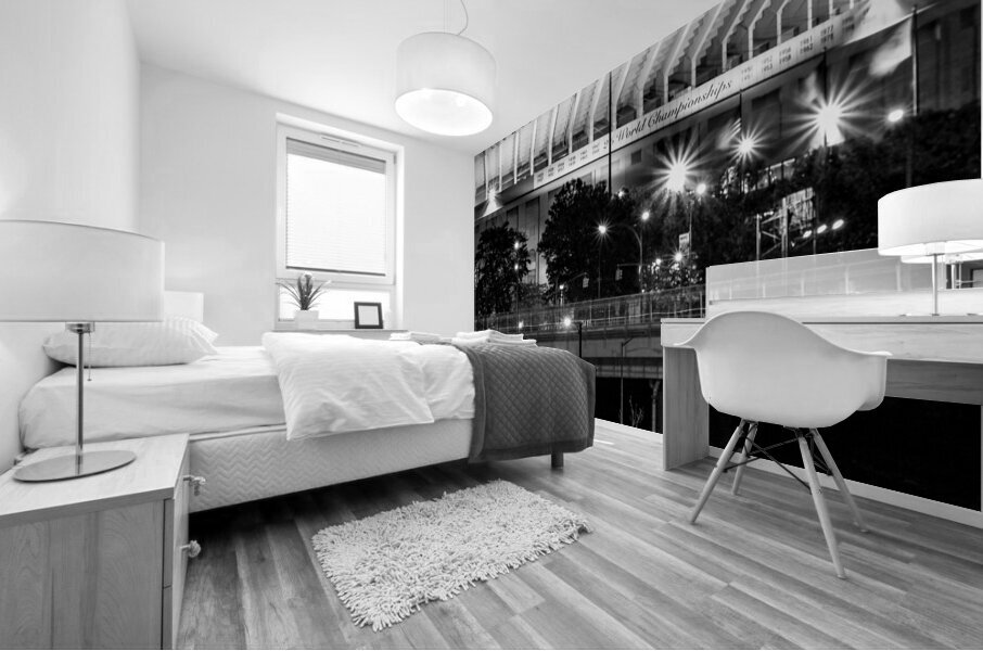 old yankee stadium at night  vertical 2939 Bomber Mural print