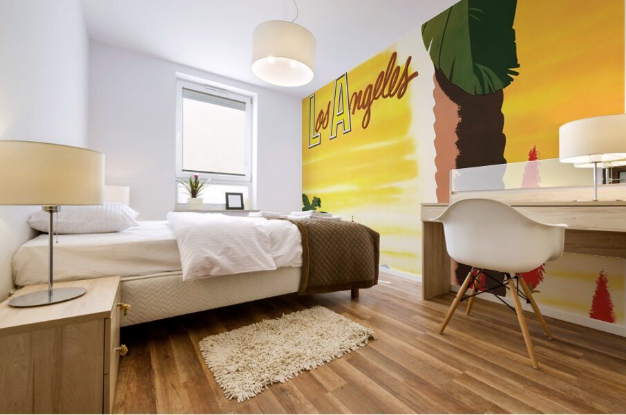 los angeles california vintage poster  Mural print