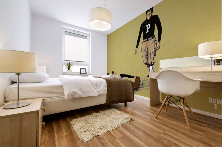 1890s purdue football art remix  Mural print