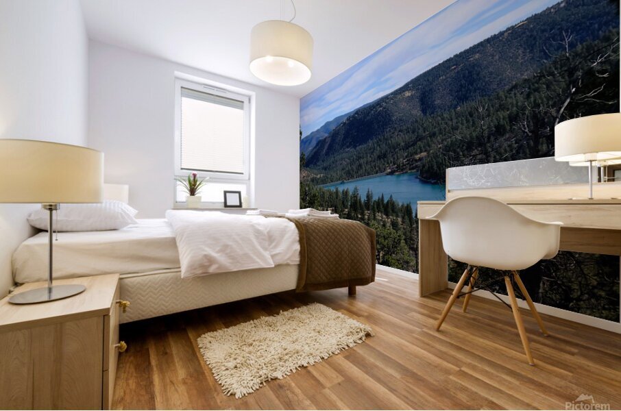 Grindstone Lake Dam in Ruidoso - NM Mural print