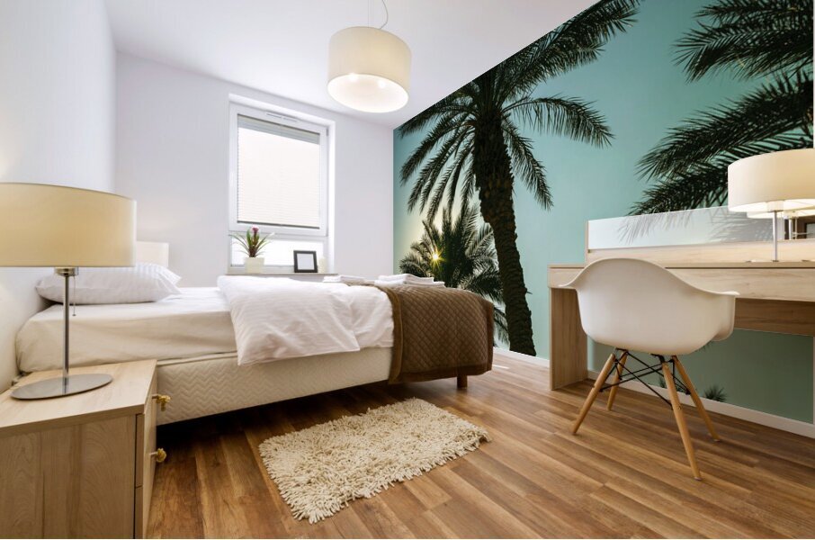 Tall Palms Mural print
