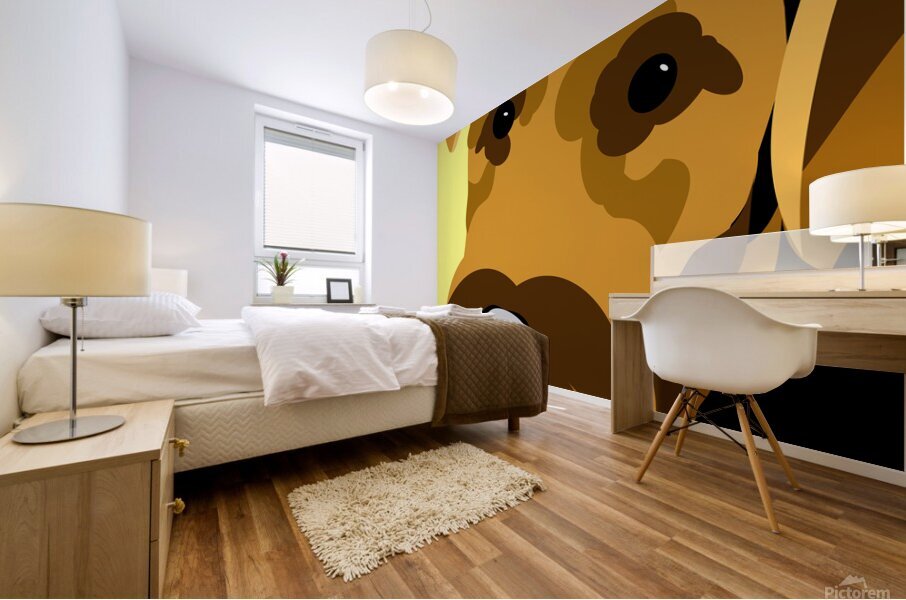 Airedale Terrier Portrait Mural print