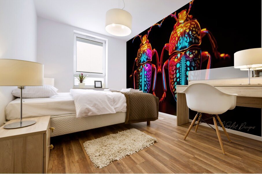 Scarab Beetles Mural print