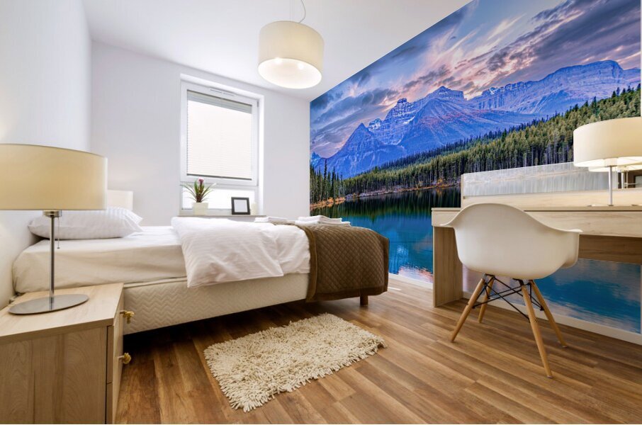 Herbert Lake Sunrise Mural print