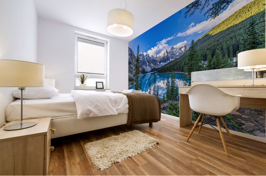 Seven Sisters Moraine Lake Mural print