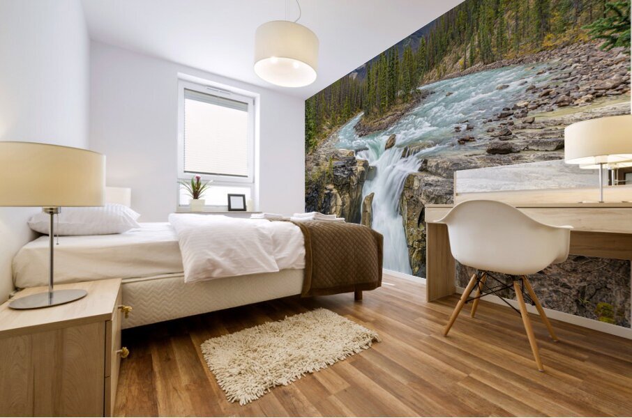 Sunwapta Falls Classic Mural print