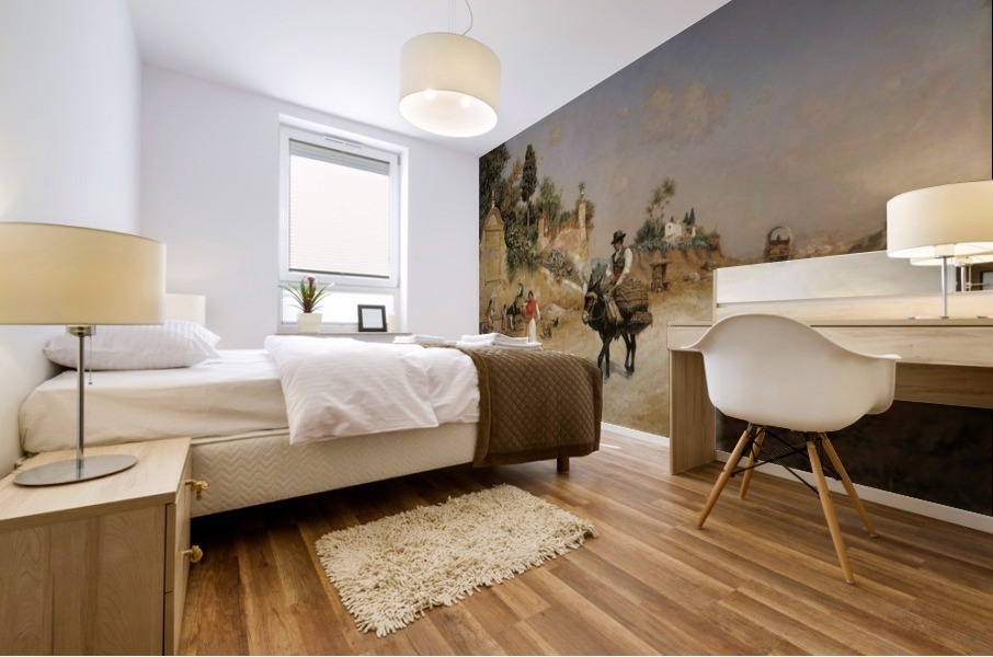 Spanish and Prado Mural print