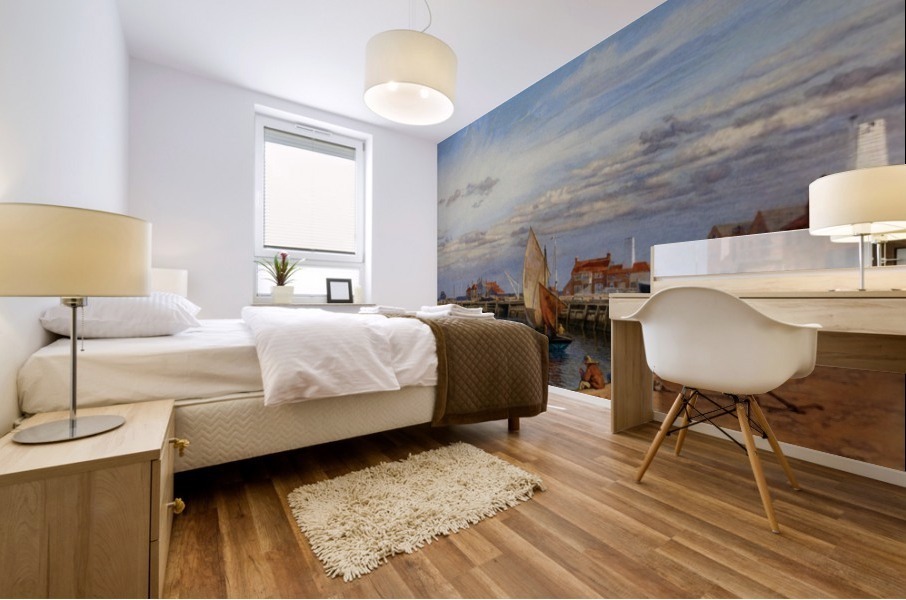 Entrance to Yarmouth Harbour Mural print