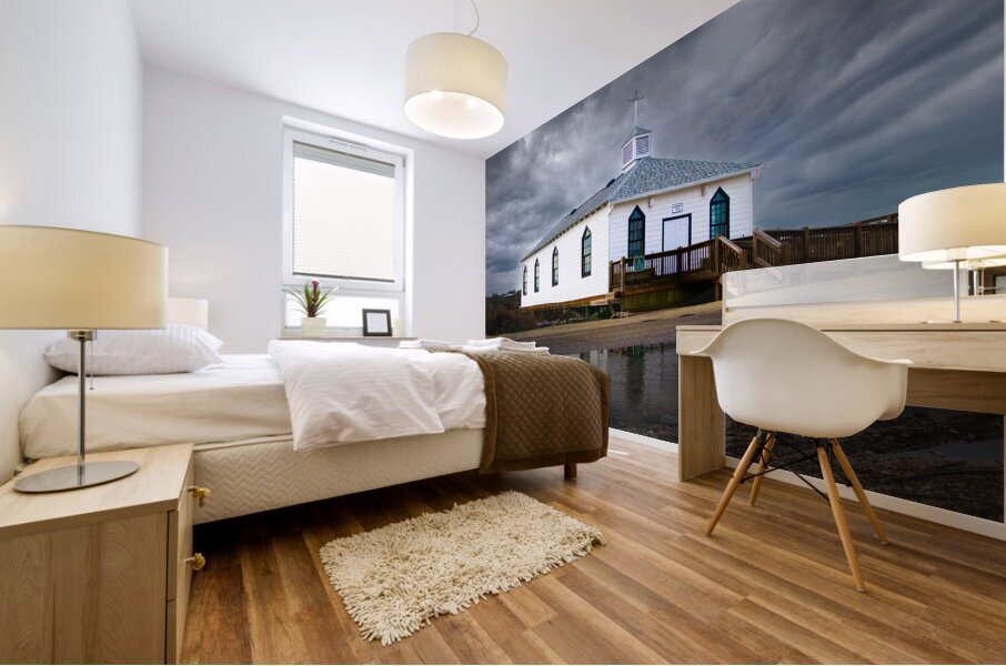 Pawleys Island Chapel Reflections Mural print