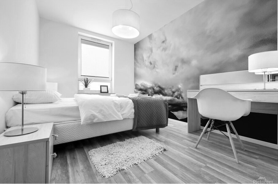 Storm on the Mountain Mural print