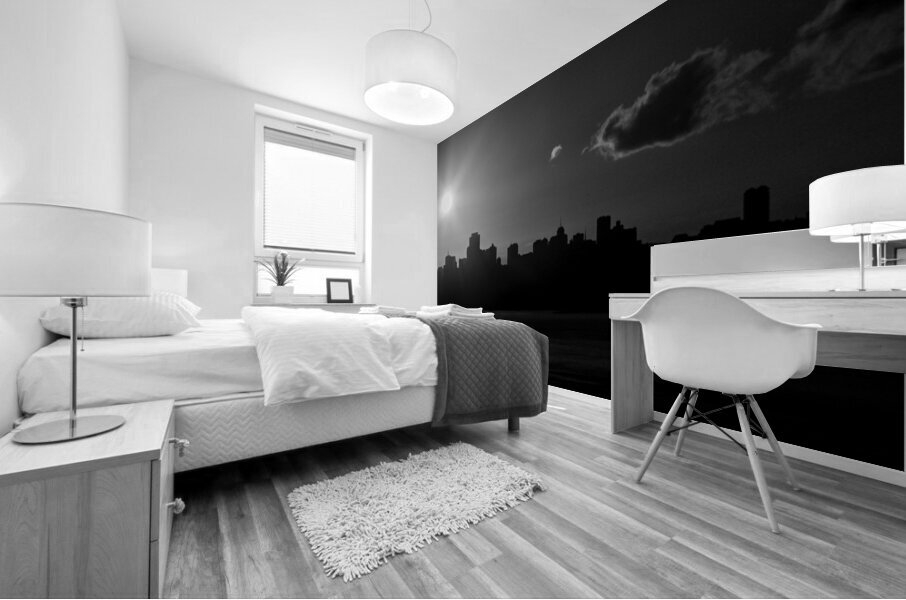 sunrise above san francisco skyline  panoramic 50 Mural print