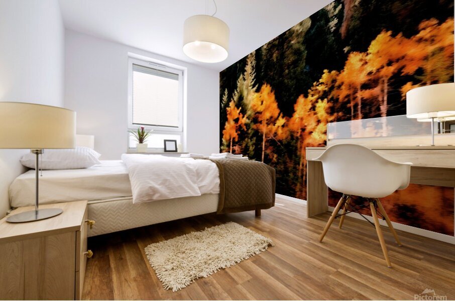 The Forest Flees Mural print