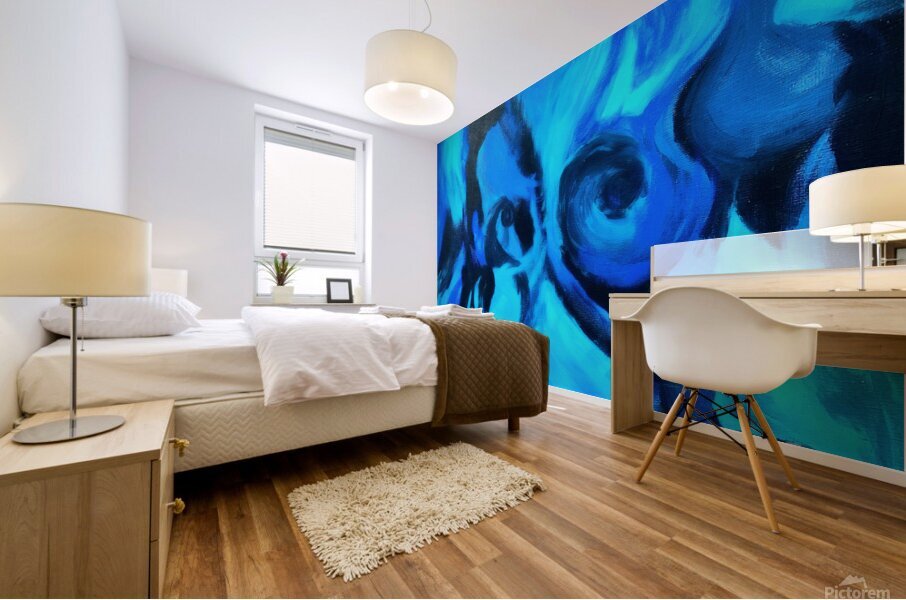 Blue Flame Mural print