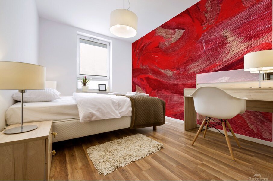 Study in Ancient Red Mural print