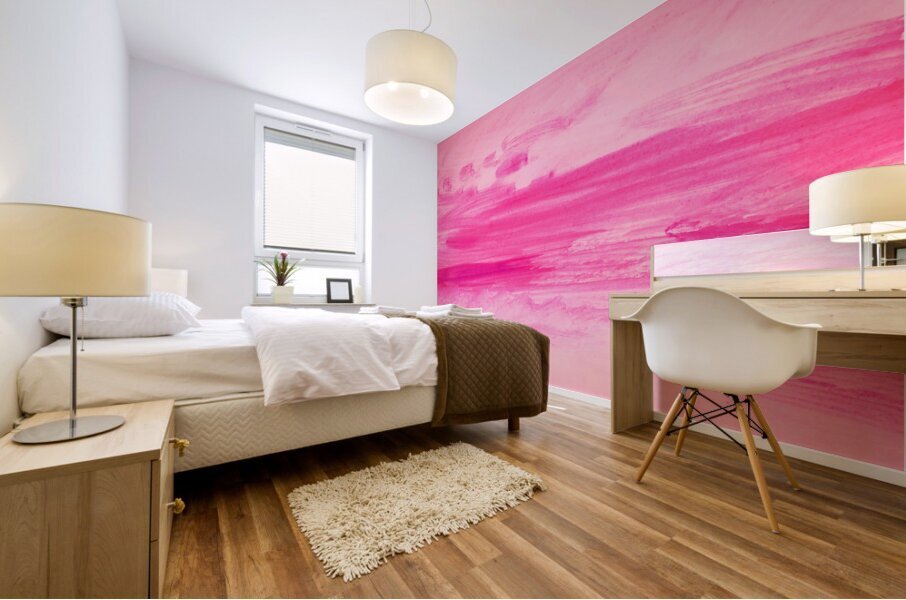 Channel Sketchbook Pink Remix Mural print