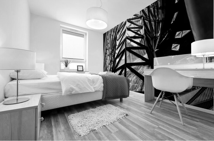 Frankfurt MyZeil Architecture in Black and White Mural print