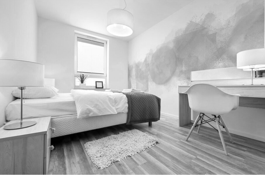 Grey Pastel Landscape Abstract 2024 Mural print