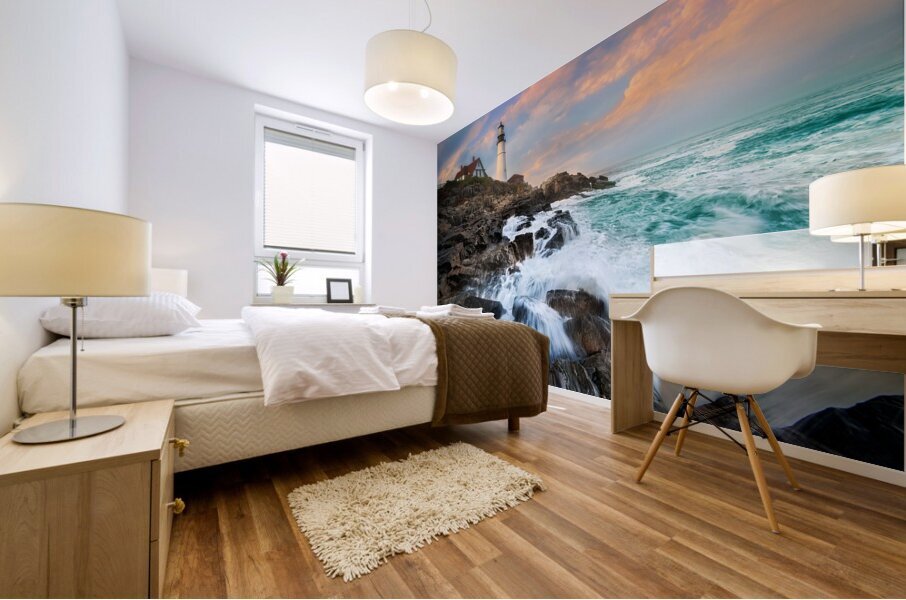 Golden Hour Vigilance Mural print