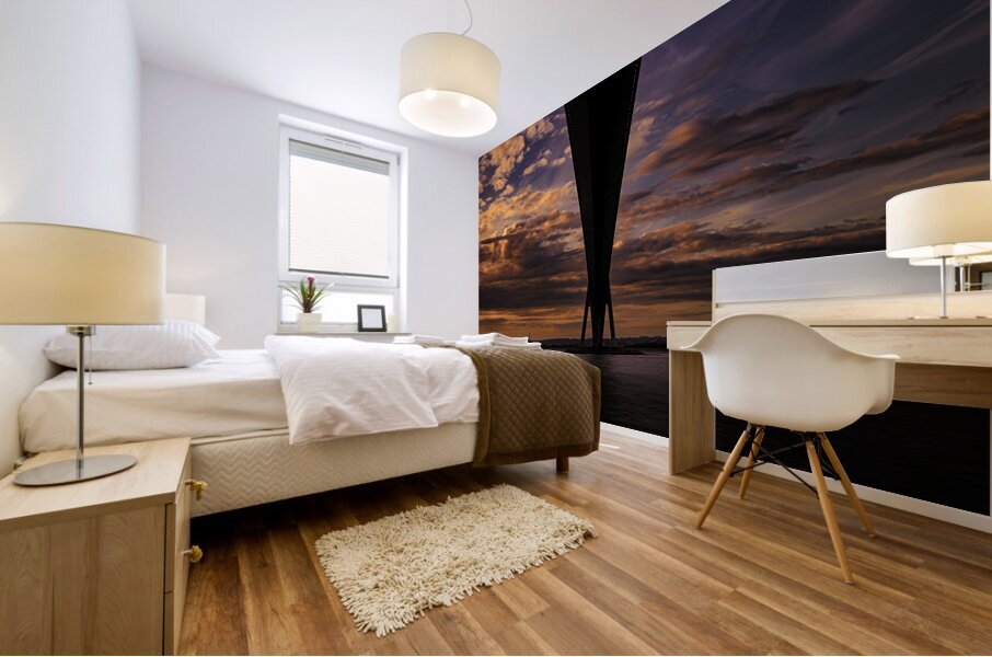 Le Havre Honfleur Bridge Mural print