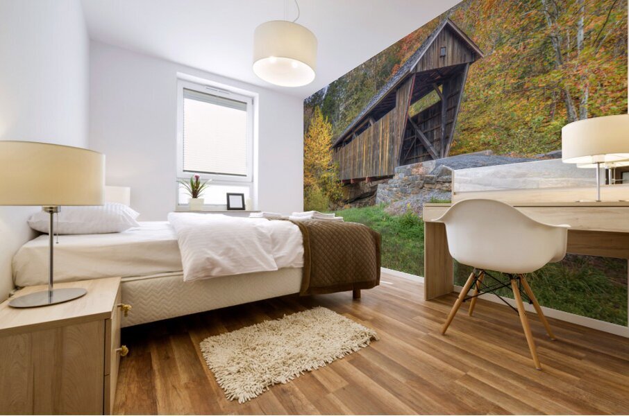 Indian Creek Covered Bridge Mural print