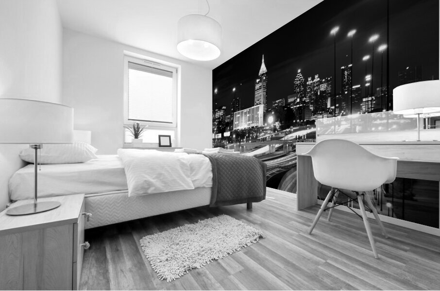 atlanta skyline  horizontal 695 Techwood 13k Mural print