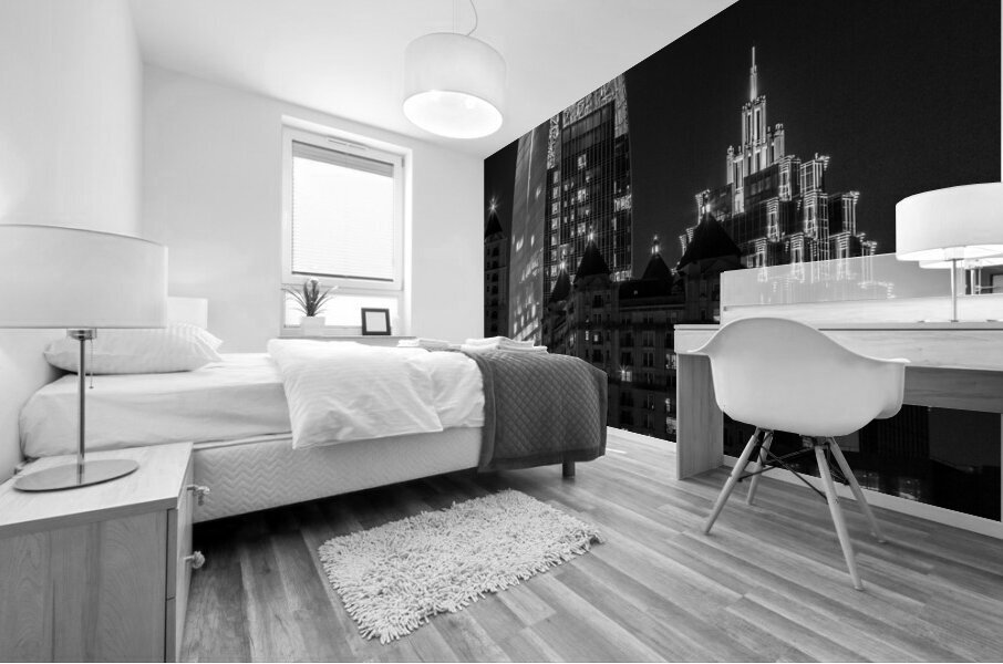 midtown atlanta skyline  square 3131 Symphony 13k Mural print