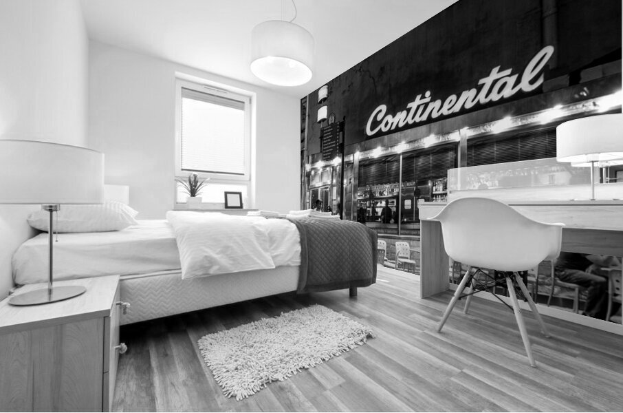 continental martini bar market street  vertical 4 Mural print