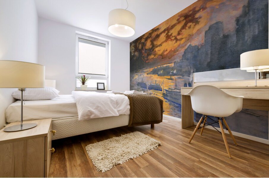 reflective river joseph pennell 1921 Mural print