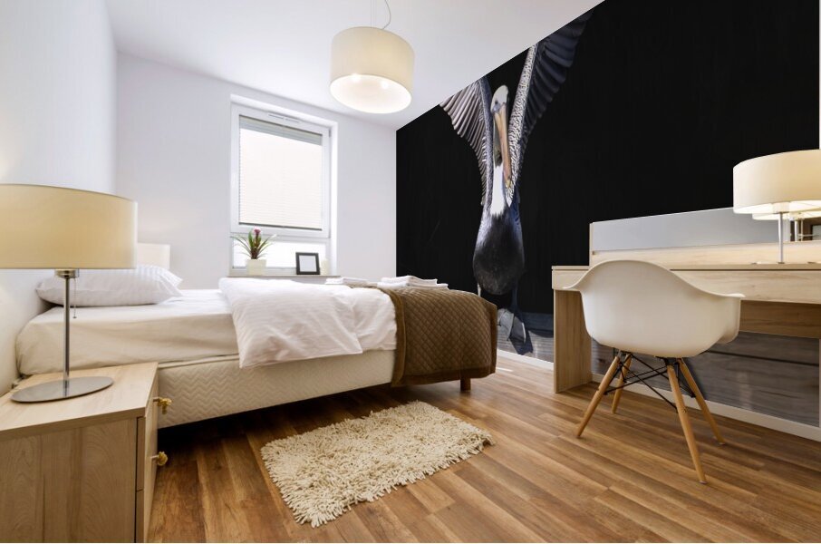 Brown Pelican Hallelujah Mural print