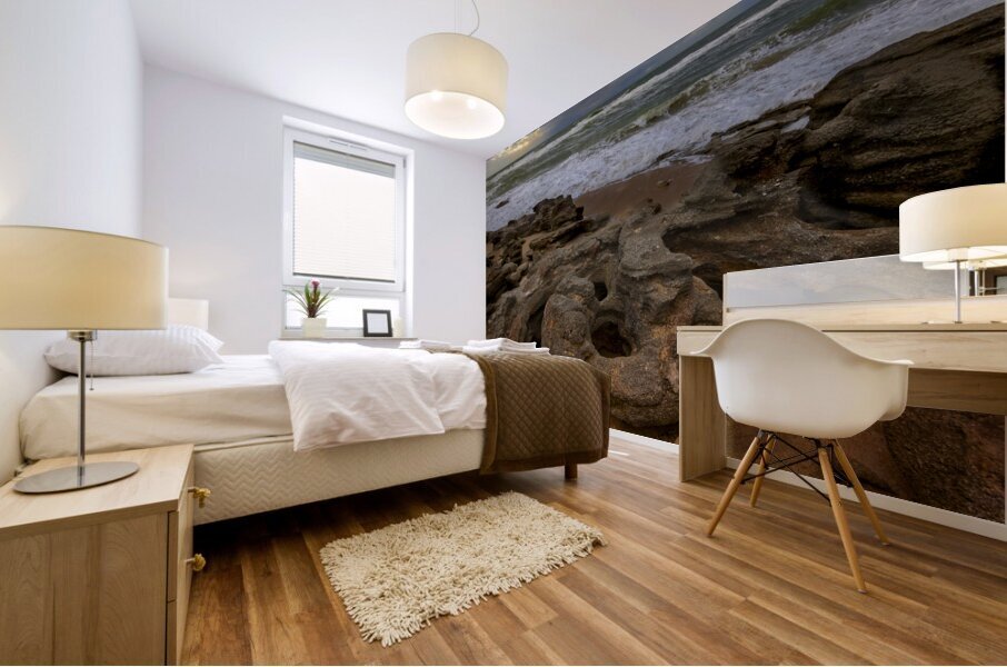 Palm Coast Rocks Sunset Mural print