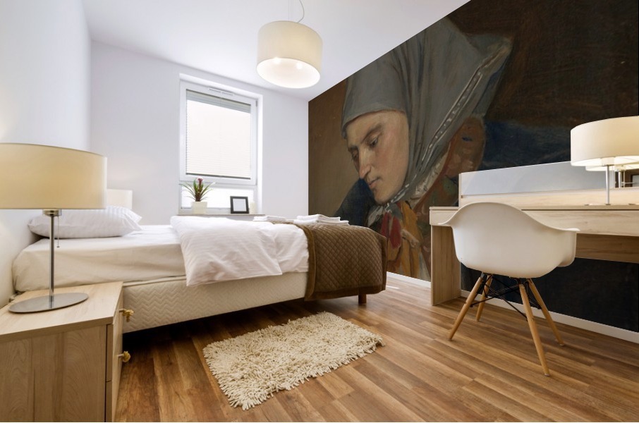 Portrait of Guro Sivertsdatter Travendal Mural print