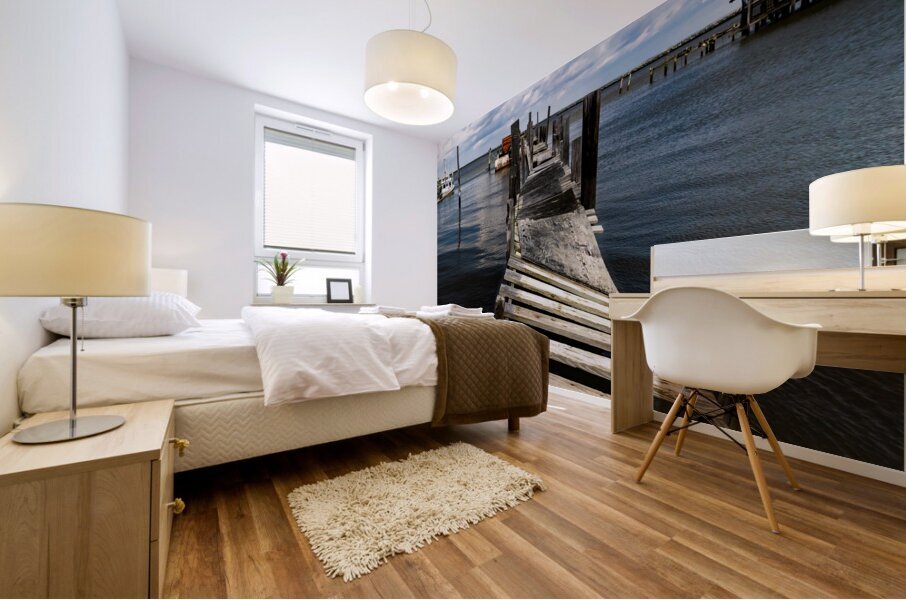 Old Twisted Dock Convolutions Mural print