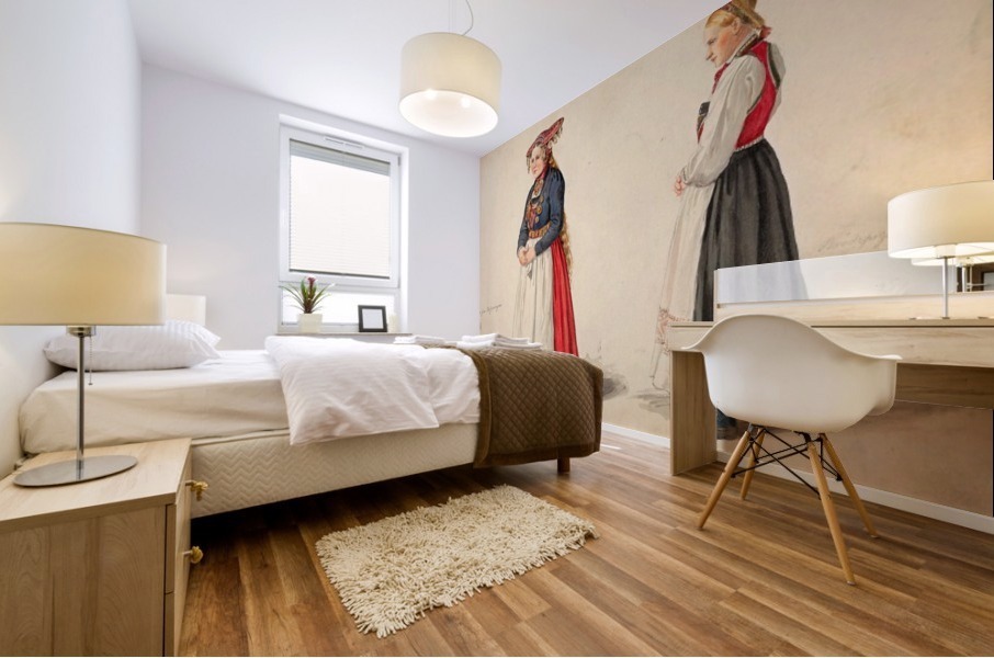Norvegian brides Mural print