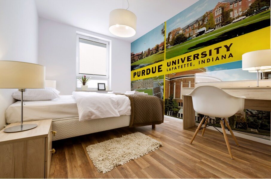 purdue university lafayette indiana Mural print
