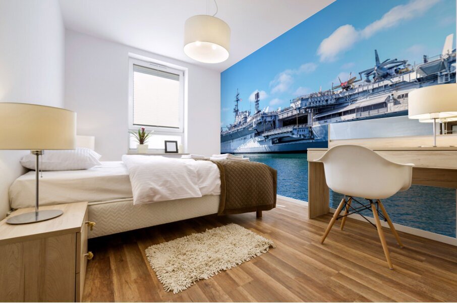 Legacy of Valor: Discover the Brilliance of USS Midway Mural print