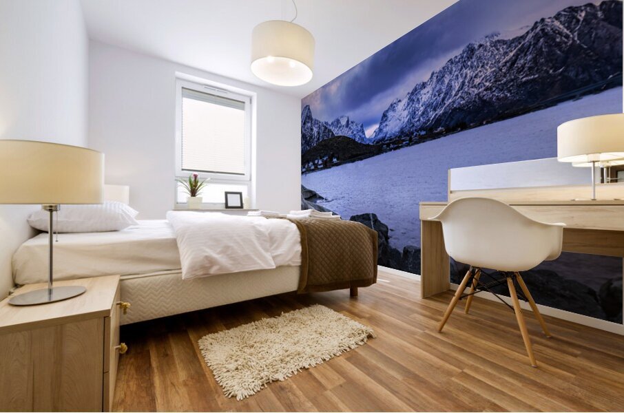 Lofoten Reine Coastal Panorama Mural print