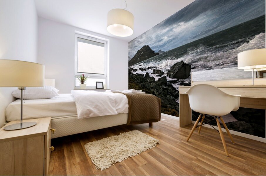 Norwegian Islands Stormy Seas Mural print