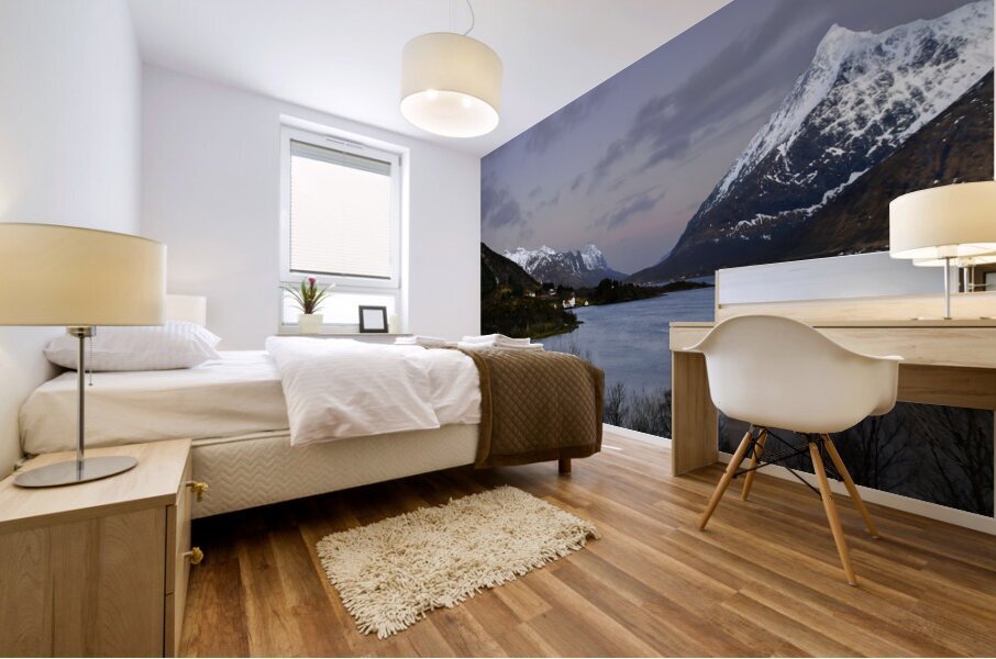 The White House on the Lofoten Farm Mural print