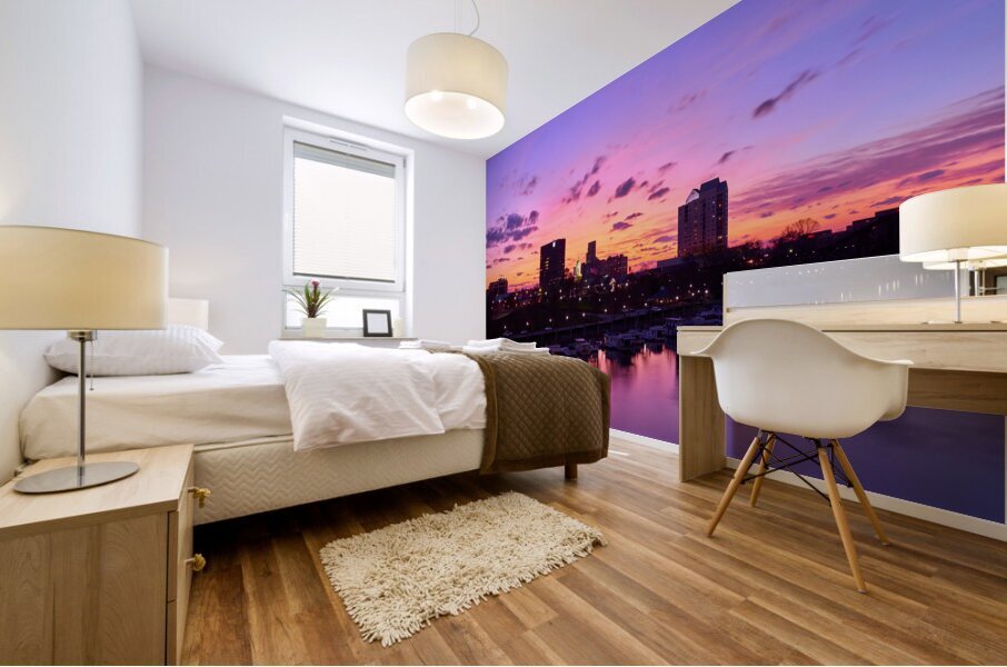 Downtown Augusta GA Sunset SA109165 Mural print