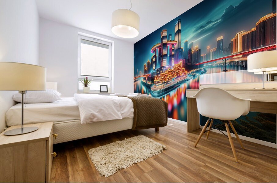 Urban Mirror - GIA2401-0179-ILU Mural print