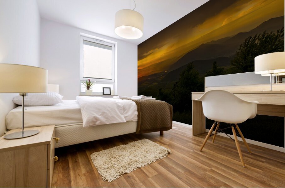 Mills Gap Overlook Sunset Mural print