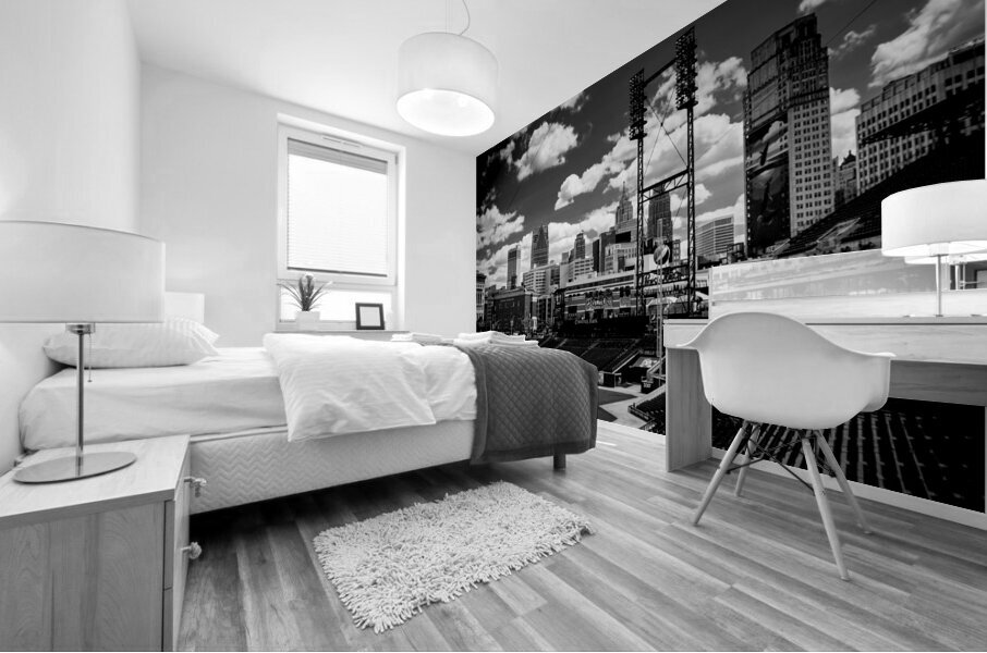 comerica park detroit skyline  horizontal 557 Jun Mural print