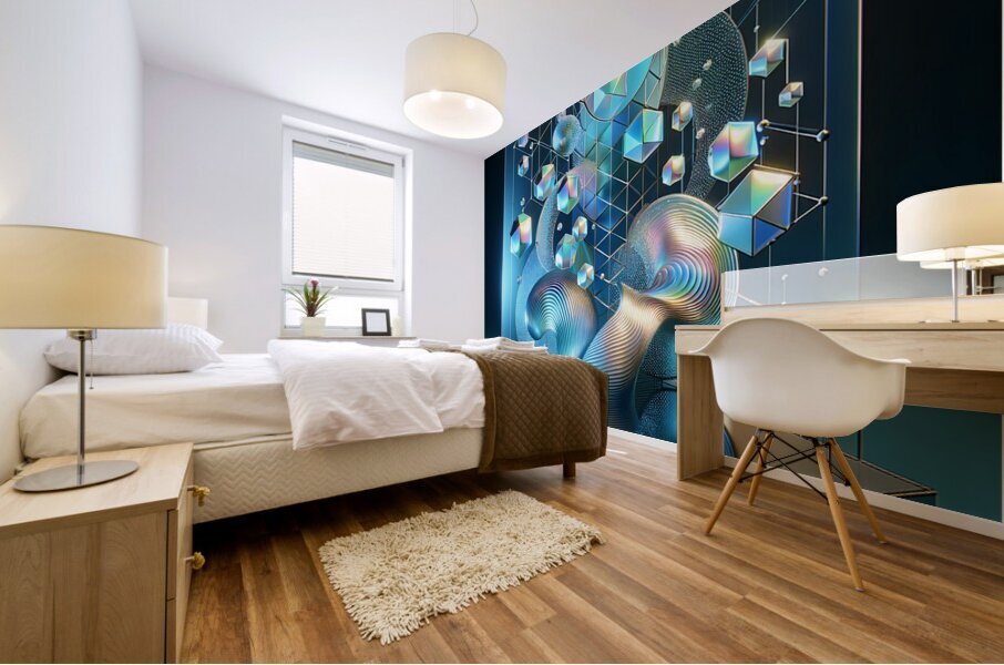 Microflections Mural print