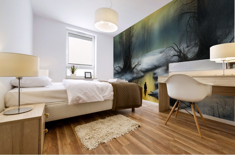 BITTER COLD CROSSING Mural print