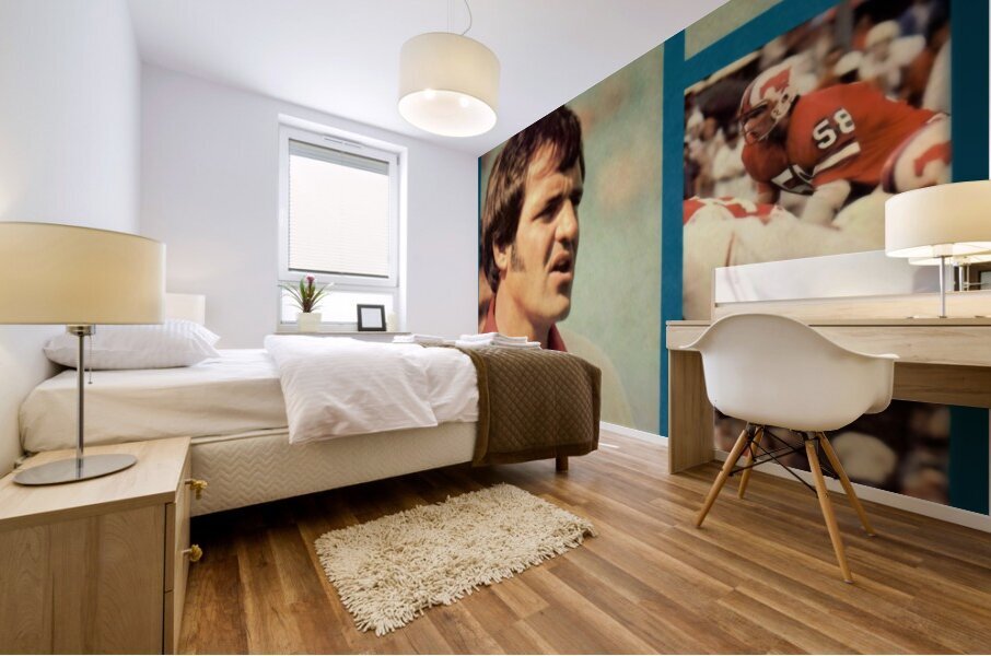 1978 smu football viewfinder Mural print